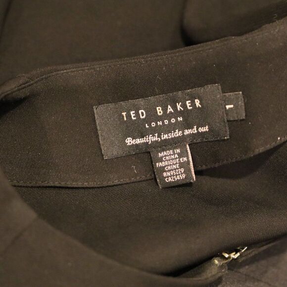 Ted Baker Black Rhinestone Blouse Sz S - Picture 4 of 5